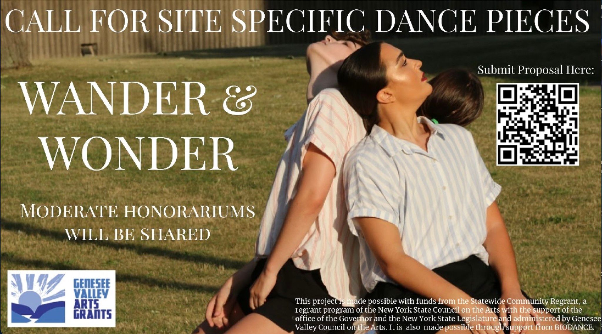 Wonder & Wander: Call for Site Specific Dance Pieces
