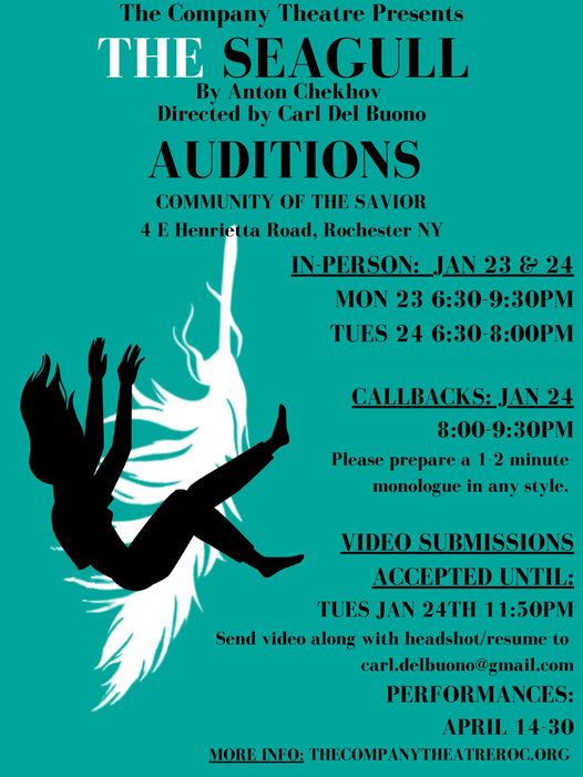 Audition Announcement: The Seagull